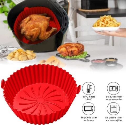 PACK DE 6 CANASTAS DE SILICONA PARA AIR FRYER